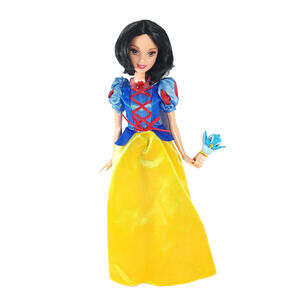 Mattel Disney Princess SNOW WHITE DOLL DRESS AND BLUEBIRD. With Apple Necklace.